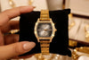 Bubble Time Crystal Studded Anti-Tarnish Gold Plated Watch