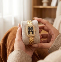 Vintage Bubble Time Anti-Tarnish Gold Plated Watch for Women