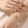 Elegant Butterfly Charm Anti-Tarnish Gold-Plated Bracelet for Women