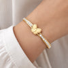 Butterfly Charm Crystal Bracelet | Anti-Tarnish Gold-Plated
