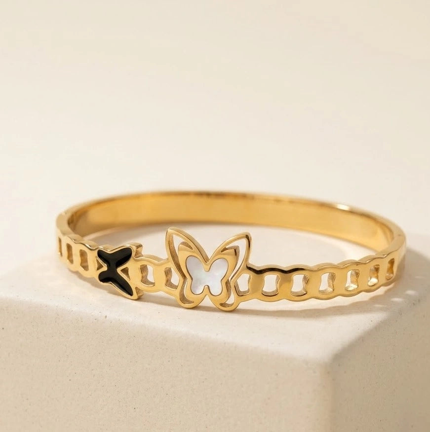 Butterfly Charm Anti-Tarnish Gold Plated Bracelet