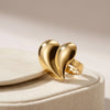 Chunky 3D Heart Statement Ring - Anti Tarnish