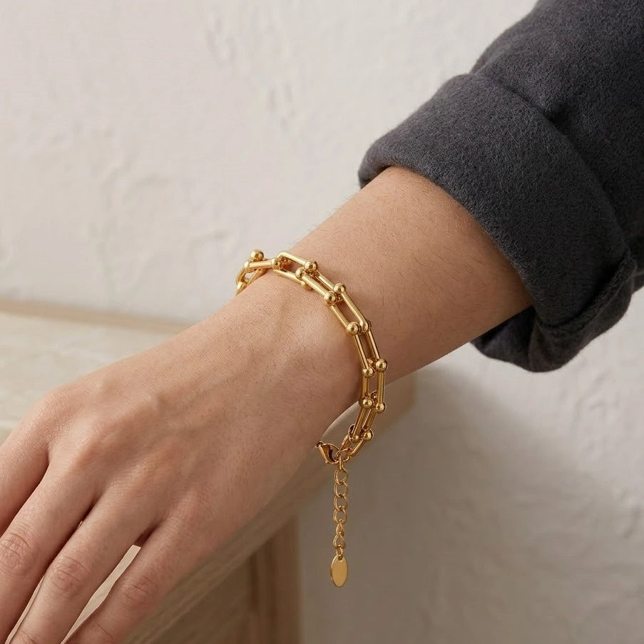 Anti-Tarnish Chunky Link Chain Bracelet | Premium Fashion Jewelry