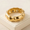 Chunky Wavy Gold Cuff Bracelet | High Quality Statement Bangle