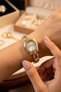 The 'It Girl' Vintage Cushion Anti-Tarnish Gold Plated Watch