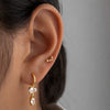 Minimalist Crystal Drop Earrings | Anti-Tarnish Gold Plated