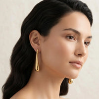 Teardrop Minimalist Gold Plated Earrings | Anti Tarnish