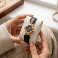 Luxe Clover Gold Plated Anti Tarnish Vintage Watch