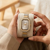 The 'Old Money' Two-Tone Watch - Anti-Tarnish Gold Plated | Moncheri Jewels