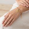 Clover Charm Anti Tarnish Gold Plated Bracelet | Lucky 4 Leaf Bracelet for Women