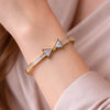 Coquette Crystal Bow Bracelet | Anti-Tarnish Gold Plated