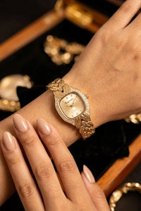 Old Money Aesthetic Anti-Tarnish Gold Plated Watch for Women