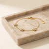 Crystal Floral Dainty Bracelet - Anti Tarnish Gold Plated | Korean Minimalist