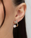 Crystal Heart & Pearl Drop Earrings - High Quality Fashion Jewelry