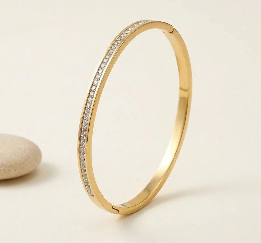 Ultimate IT-Girl 5-Piece Bracelet & Bangle Stack | Anti-Tarnish Gold-Plated Combo