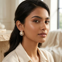 Letter D Pearl Stud Earrings - Premium Korean Aesthetic Gold Fashion Jewelry