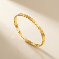 Hexagon Link Anti Tarnish Gold Plated Bracelet - Korean Style