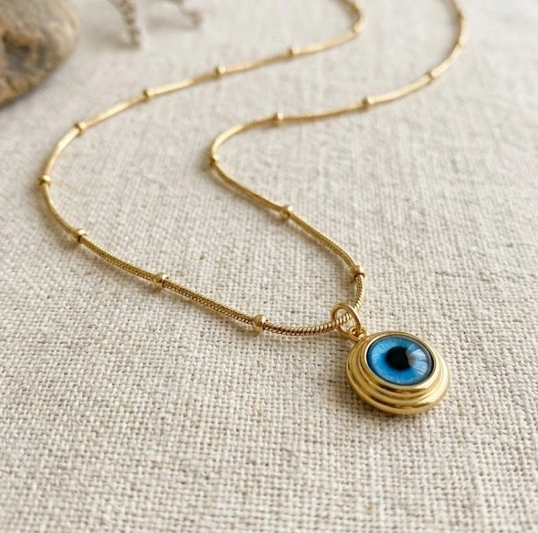 Evil Eye Pendant Necklace | Anti-Tarnish Fashion Jewelry for Women