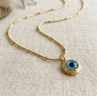 Evil Eye Pendant Necklace | Anti-Tarnish Fashion Jewelry for Women