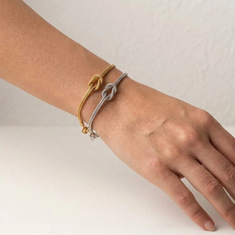Love Knot Anti-Tarnish Gold Plated Bracelet - Minimalist Everyday Wear