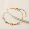 Pink Heart Charm Bracelet | Anti-Tarnish Gold-Plated Fashion Jewelry