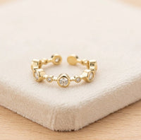 Vintage Bezel Crystal Stacking Ring | High Quality Fashion Jewelry
