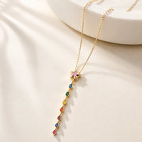 Colorful Star Drop Pendant | Anti-Tarnish Gold-Plated Necklace