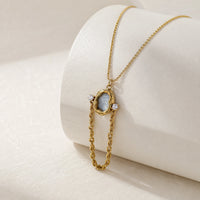 Anti Tarnish Gold Plated Minimalist Pearl Pendant Necklace
