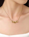 Triple Heart Anti-Tarnish Gold Plated Necklace for Women