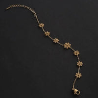 Daisy Flower Anti-Tarnish Gold Plated Bracelet - Korean Floral Jewelry