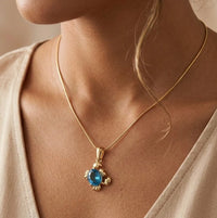 ocean-blue-crab-pendant-necklace-anti-tarnish