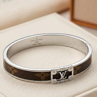 Designer Monogram Cuff Bracelet - Anti-Tarnish Gold Plated | Moncheri Jewels