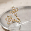 Double Butterfly Crystal Adjustable Fashion Ring