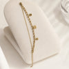 Double Layer Charm Bracelet - Anti-Tarnish Gold-Plated