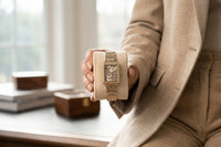 Vintage Aesthetic Leopard Print Dial Rectangular Watch - Anti-Tarnish Gold Plated Dual Tone Luxury Timepiece