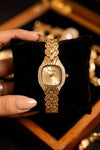 Old Money Aesthetic Anti-Tarnish Gold Plated Watch for Women