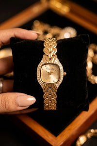Old Money Aesthetic Anti-Tarnish Gold Plated Watch for Women