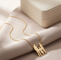 Family Silhouette Necklace - Anti-Tarnish Fashion Jewelry