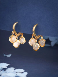 Caged Stone Drop Earrings - Premium Fashion Jewelry