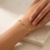 Infinity Charm Anti-Tarnish Gold Plated Bracelet | Minimalist Korean Jewellery