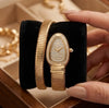 Serpenti Inspired Anti-Tarnish Gold Plated Wrap Watch