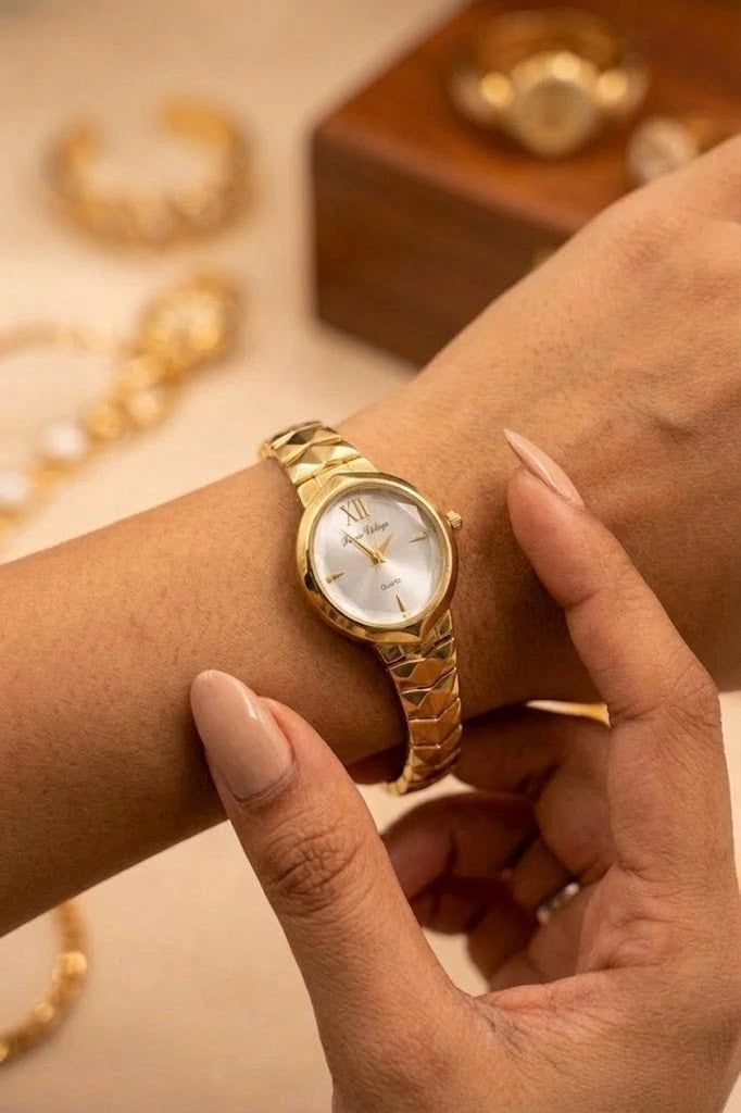 Minimalist Gold-Plated  Watch for Women | Anti-Tarnish & Waterproof