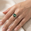 Emerald Green Heart Statement Ring | High-Quality Fashion Jewelry