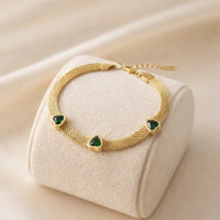 green-heart-mesh-bracelet-anti-tarnish-gold-plated
