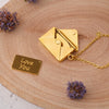 Love Envelope Secret Message Necklace | Anti-Tarnish Gold Plated