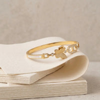 Elegant Butterfly Charm Anti-Tarnish Gold-Plated Bracelet for Women