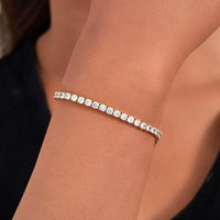Anti-Tarnish Gold Plated Tennis Bracelet | Sparkling Crystal Korean Style