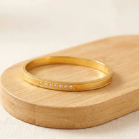 Minimalist CZ Stone Anti-Tarnish Gold-Plated Bracelet for Women
