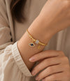 Evil Eye Charm Anti Tarnish Gold Plated Bracelet