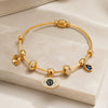 Evil Eye Charm Bracelet - Anti-Tarnish Gold Plated | Women's Jewelry